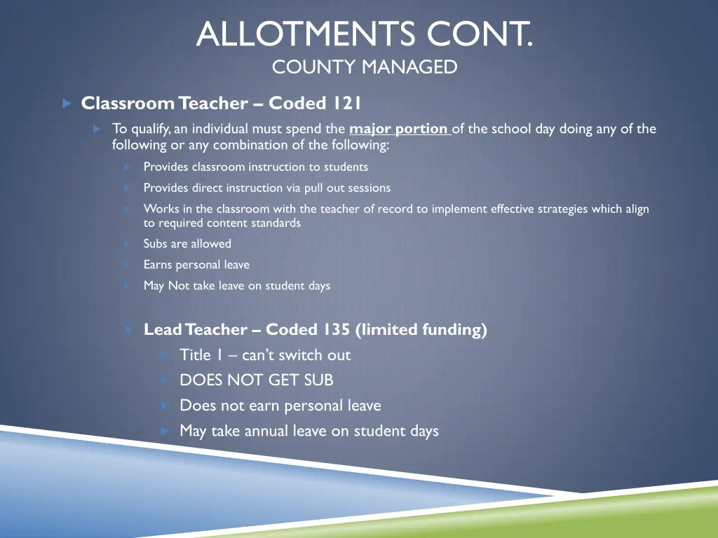 allotments cont county managed 2