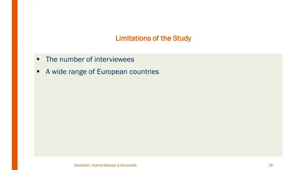 limitations of the study limitations of the study