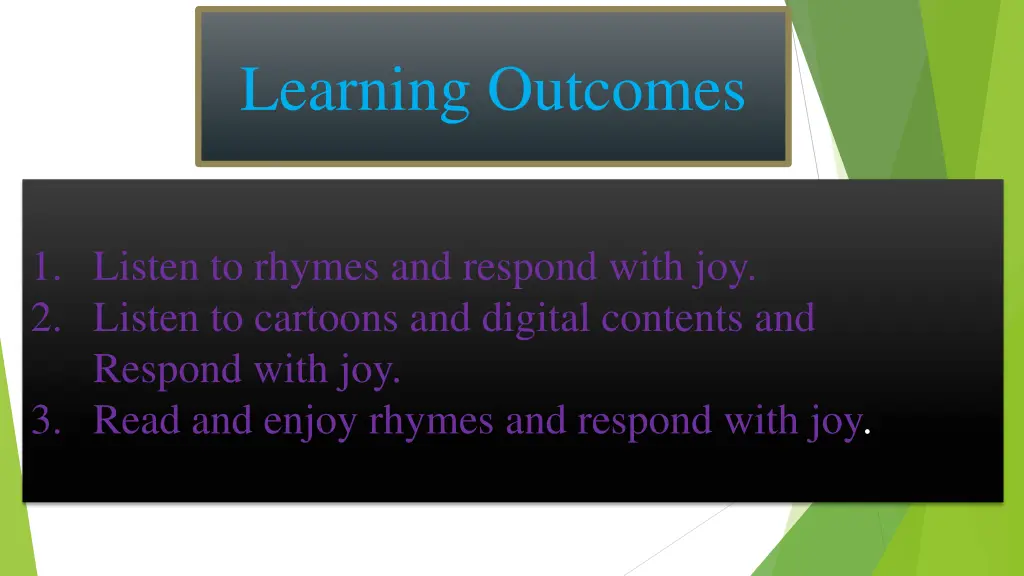 learning outcomes