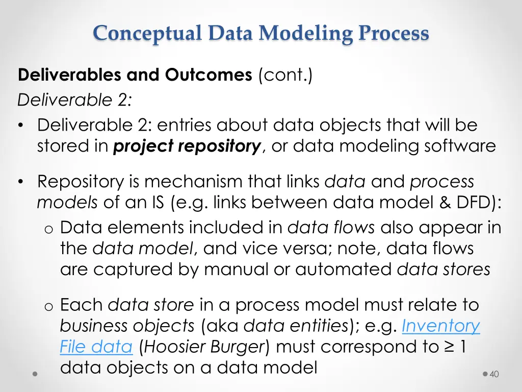 conceptual data modeling process 6