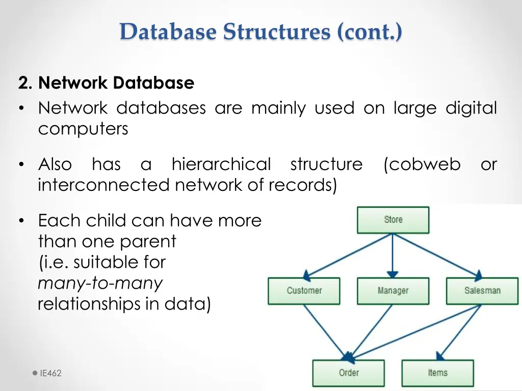 database structures cont 1