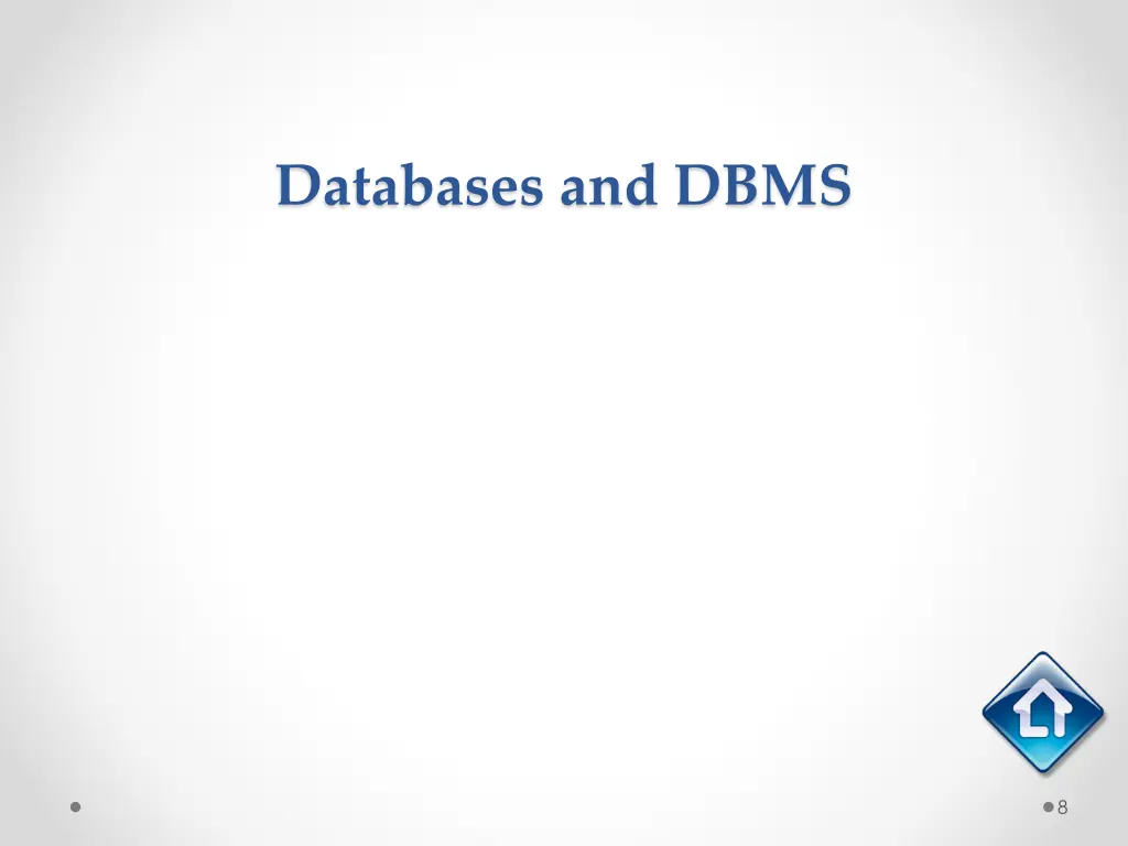 databases and dbms