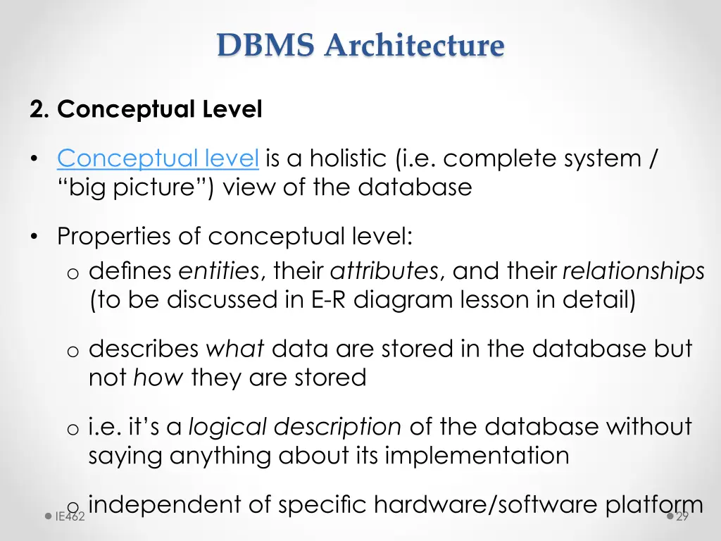 dbms architecture 5