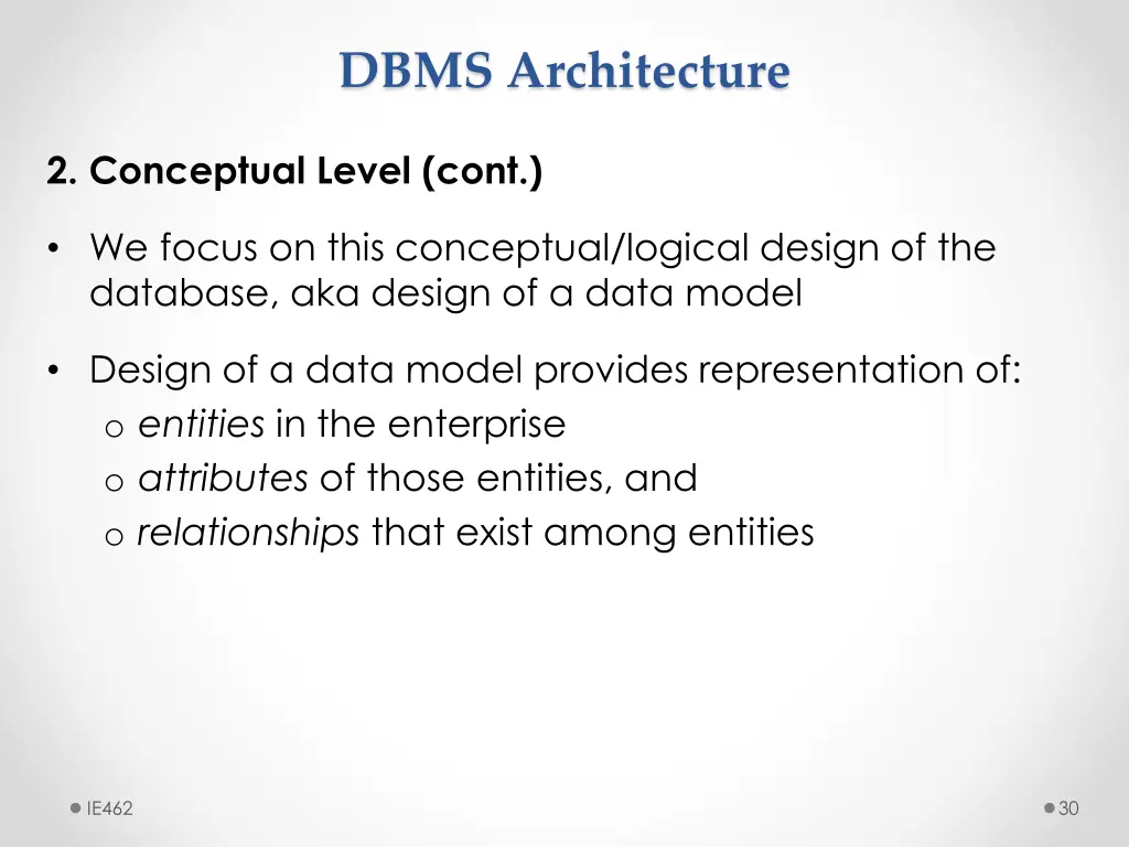 dbms architecture 6