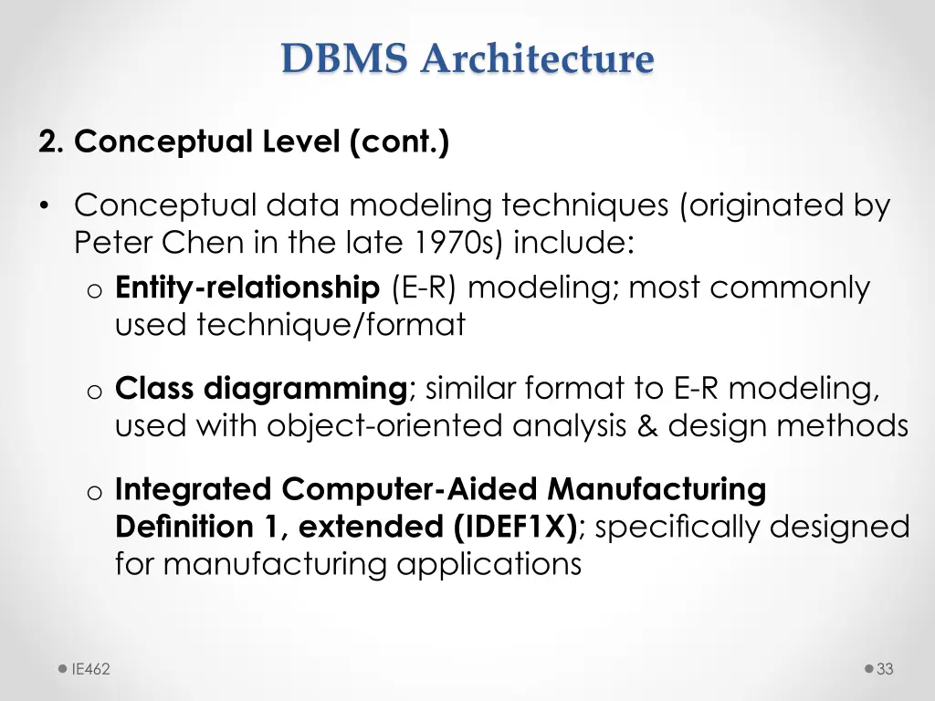 dbms architecture 9