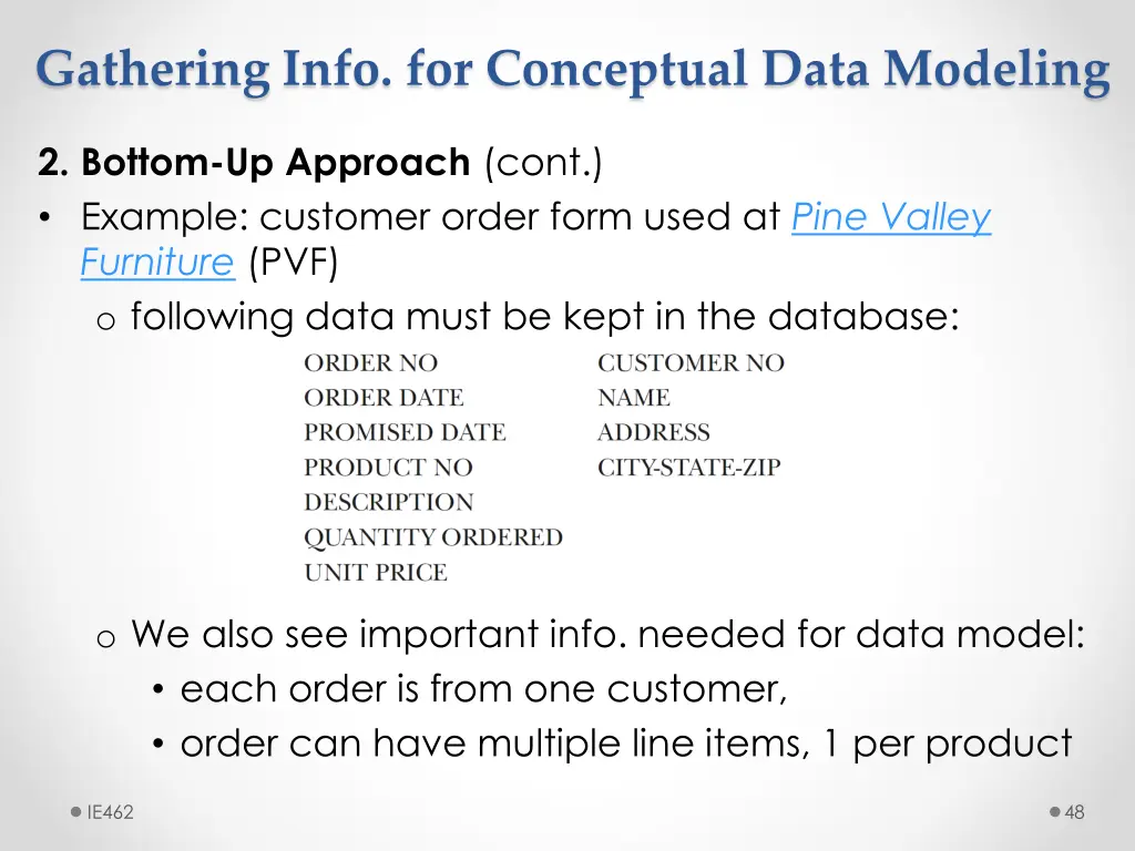 gathering info for conceptual data modeling 5