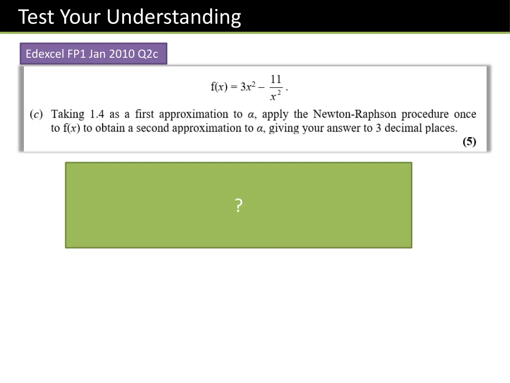 test your understanding 2