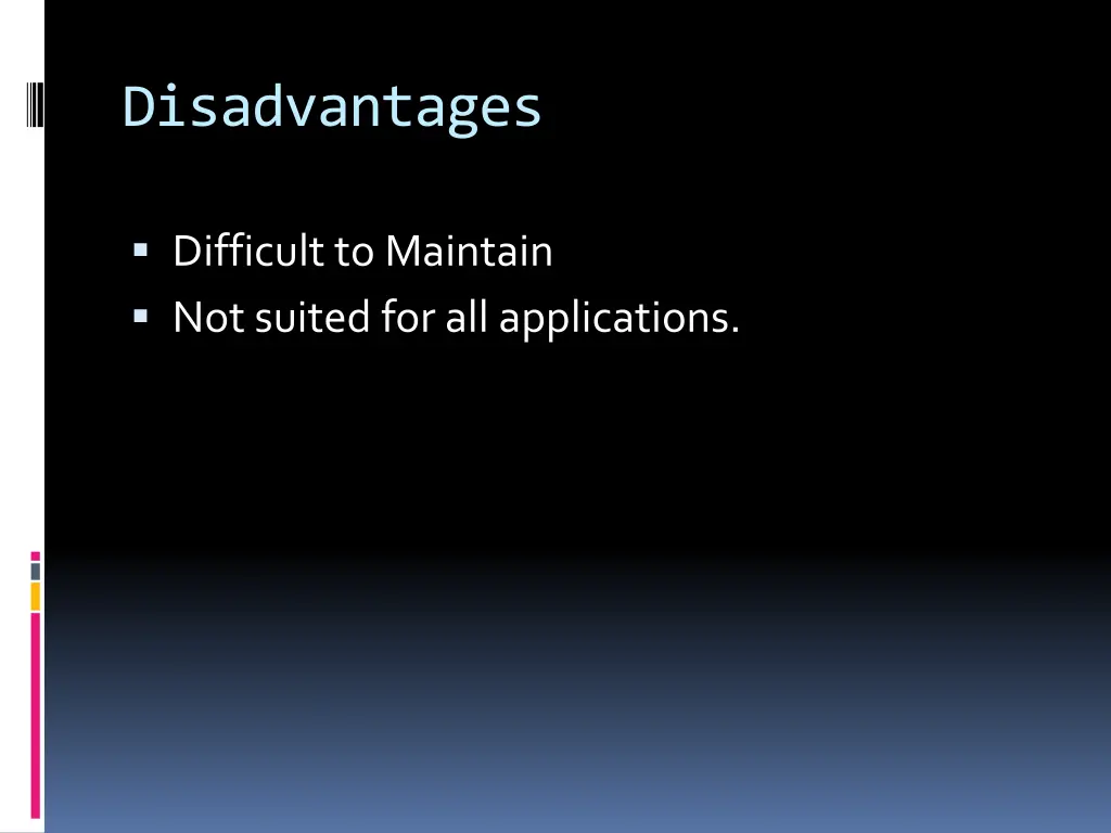 disadvantages 2