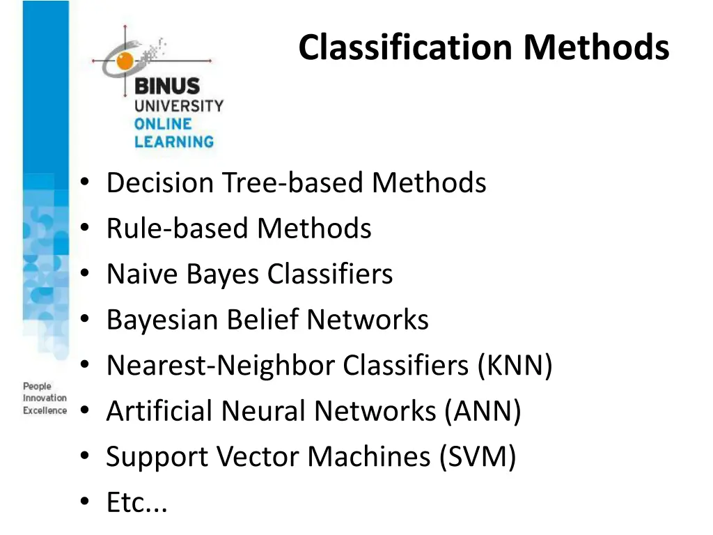 classification methods