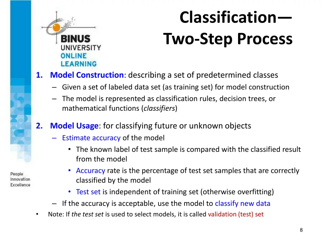 classification two step process