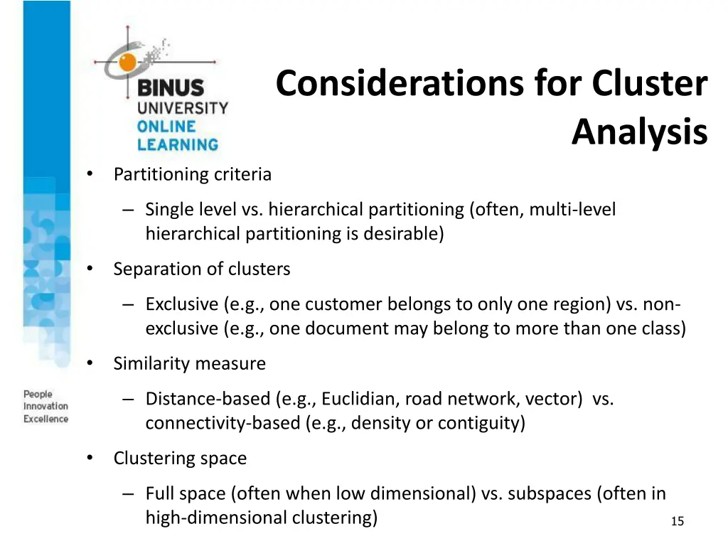 considerations for cluster