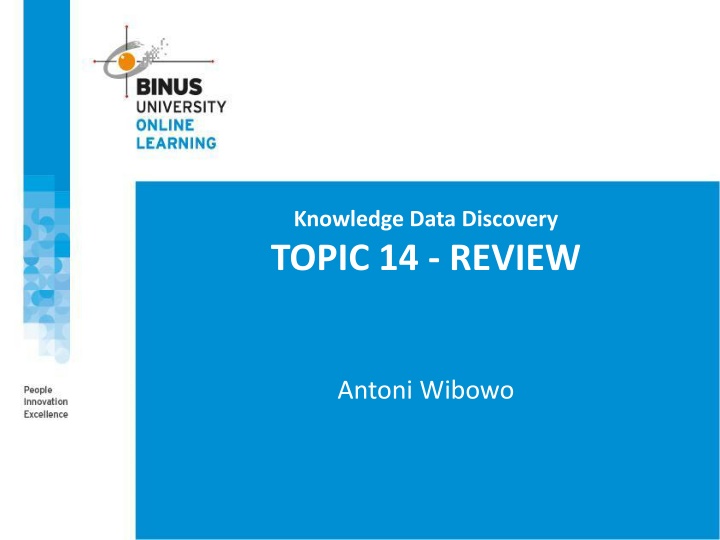 knowledge data discovery topic 14 review