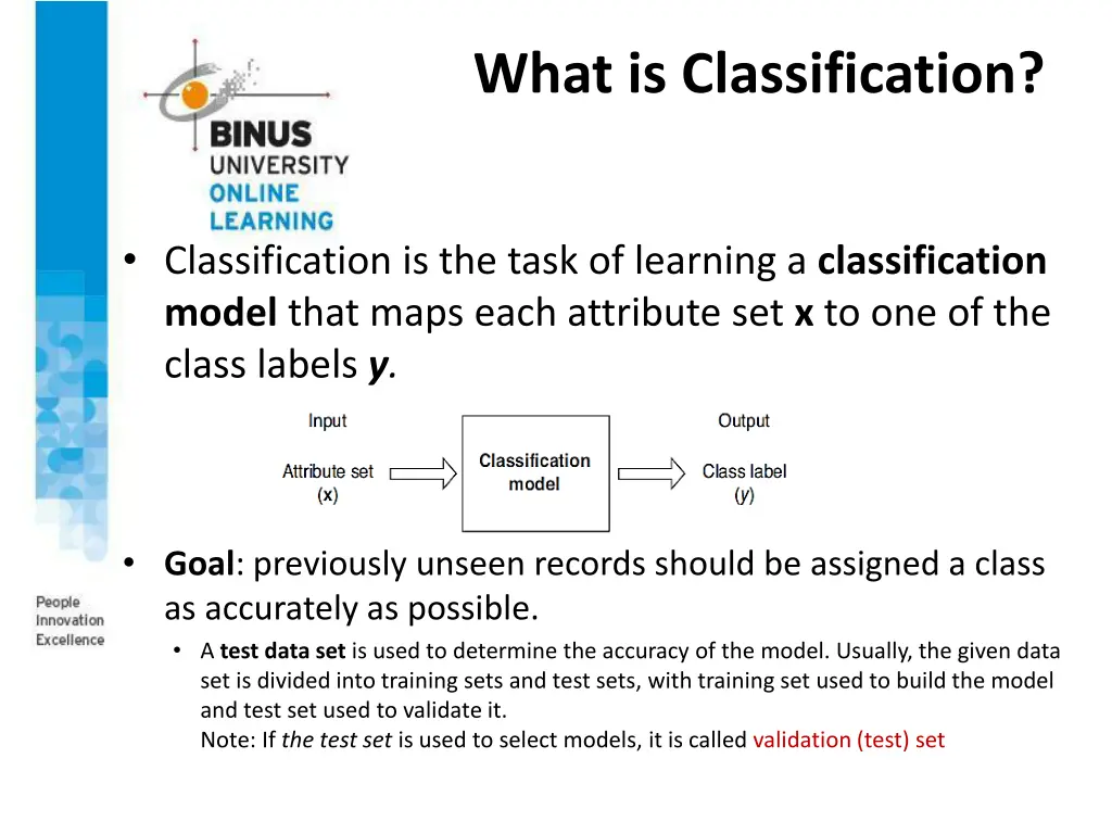 what is classification 1