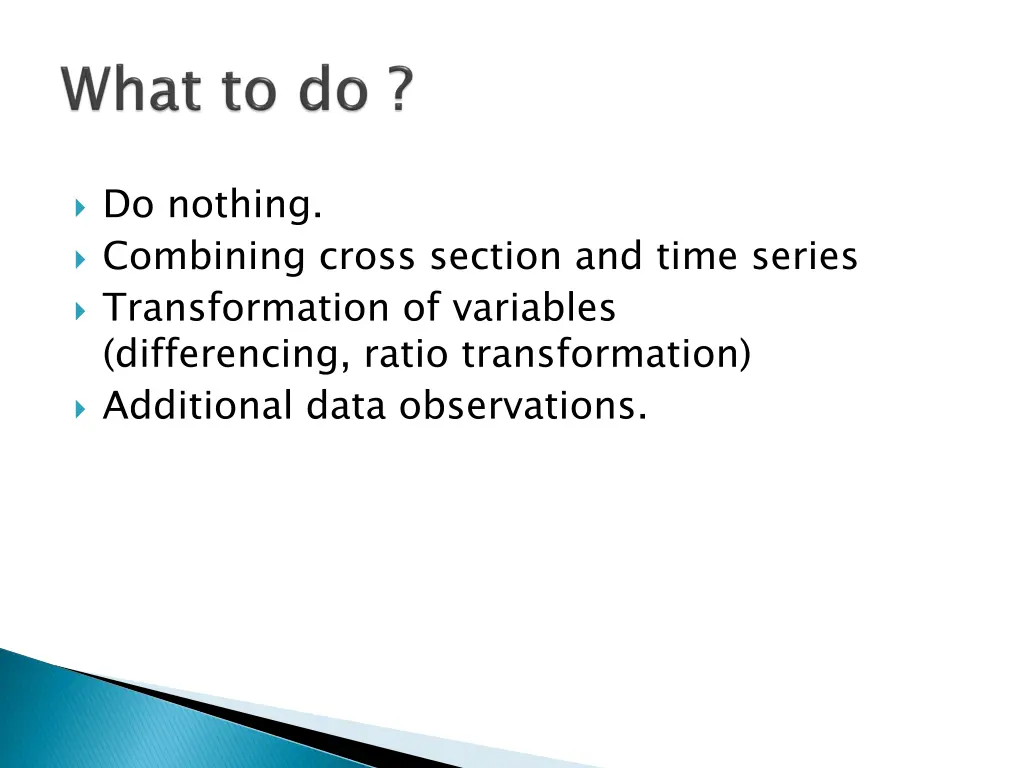 do nothing combining cross section and time