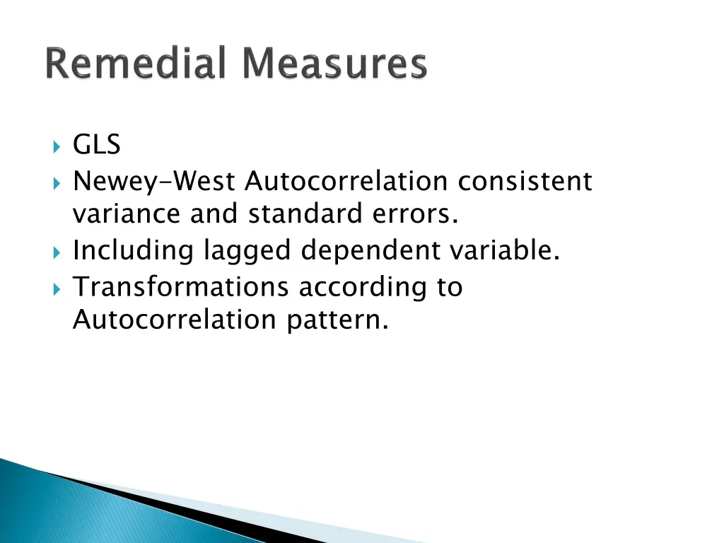 gls newey west autocorrelation consistent