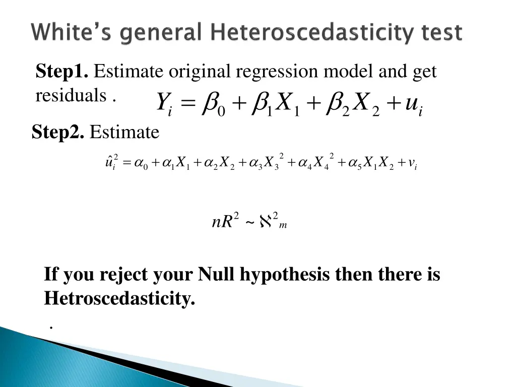 step1 estimate original regression model 1