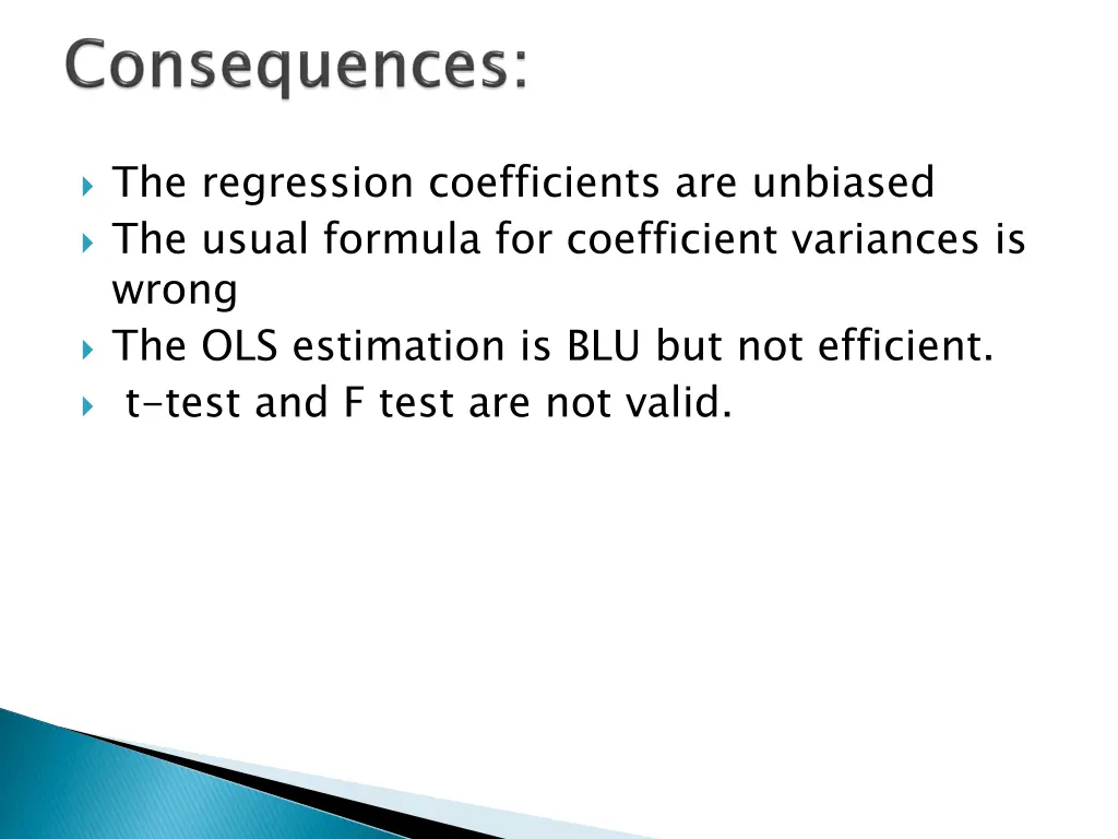 the regression coefficients are unbiased 1