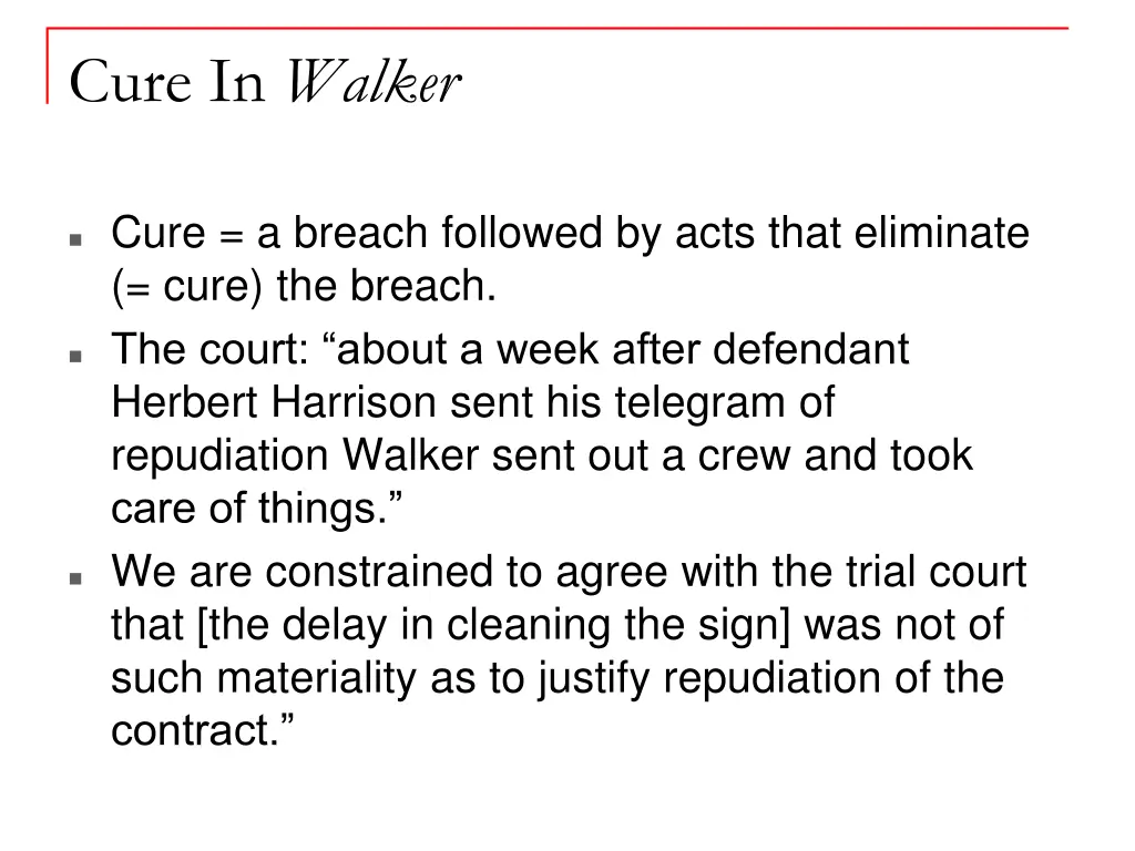 cure in walker