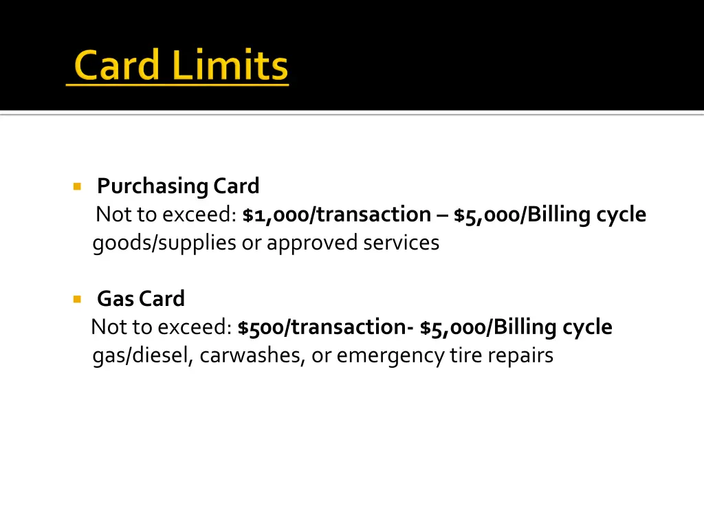 purchasing card not to exceed 1 000 transaction