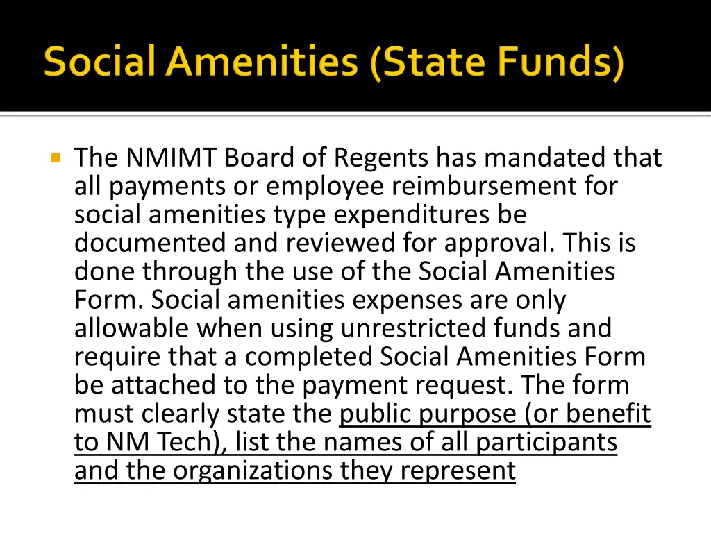 the nmimt board of regents has mandated that