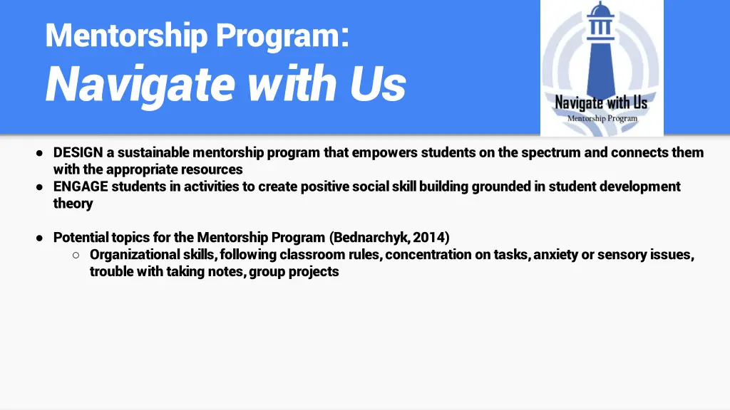 mentorship program navigate with us