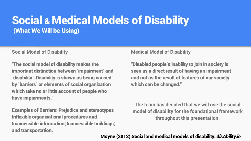 social medical models of disability what we will