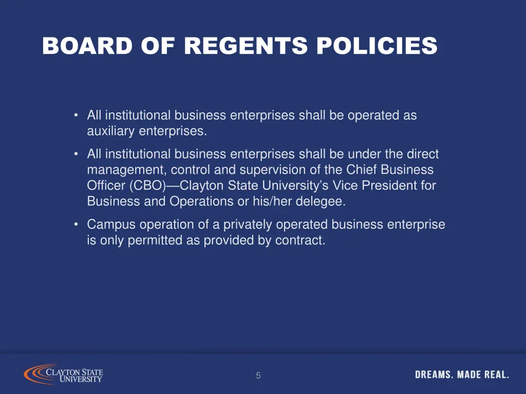 board of regents policies