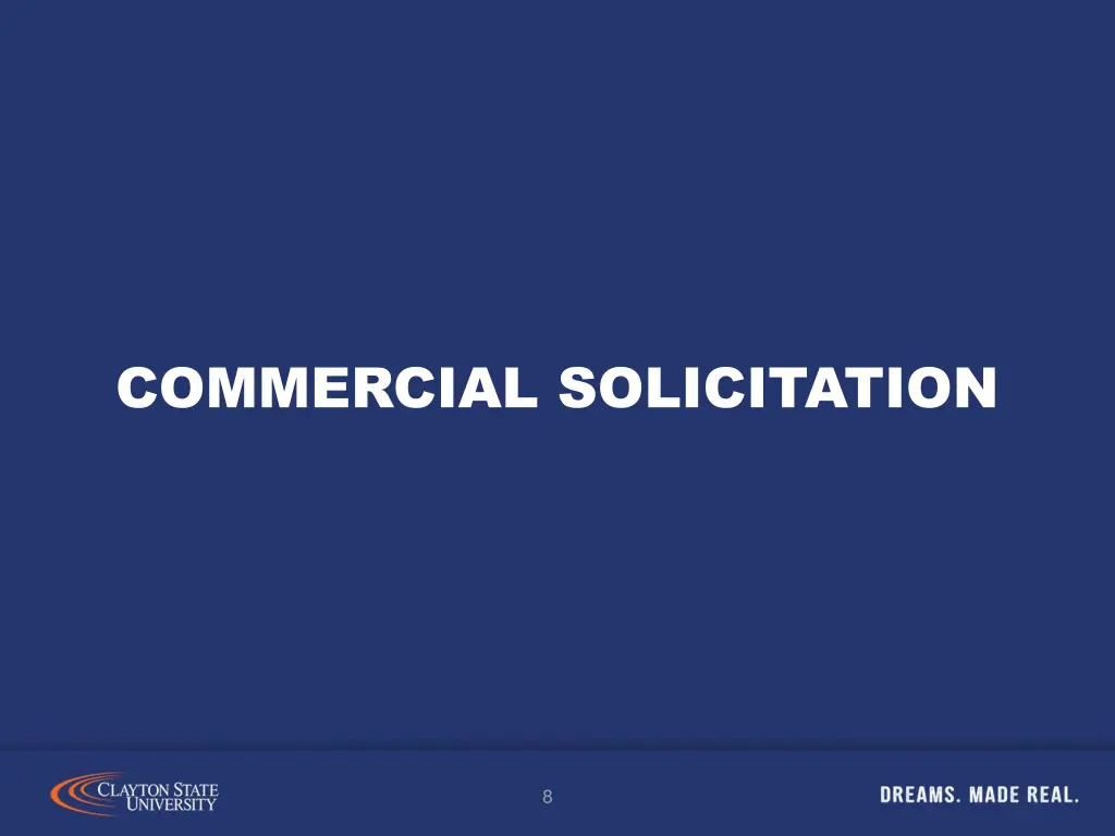 commercial solicitation