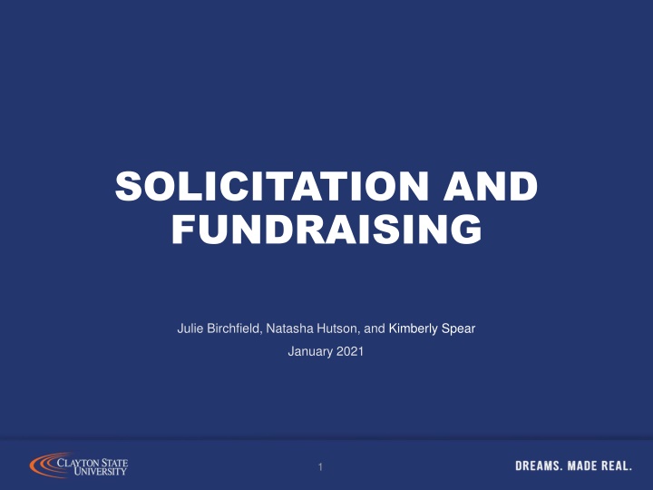 solicitation and fundraising