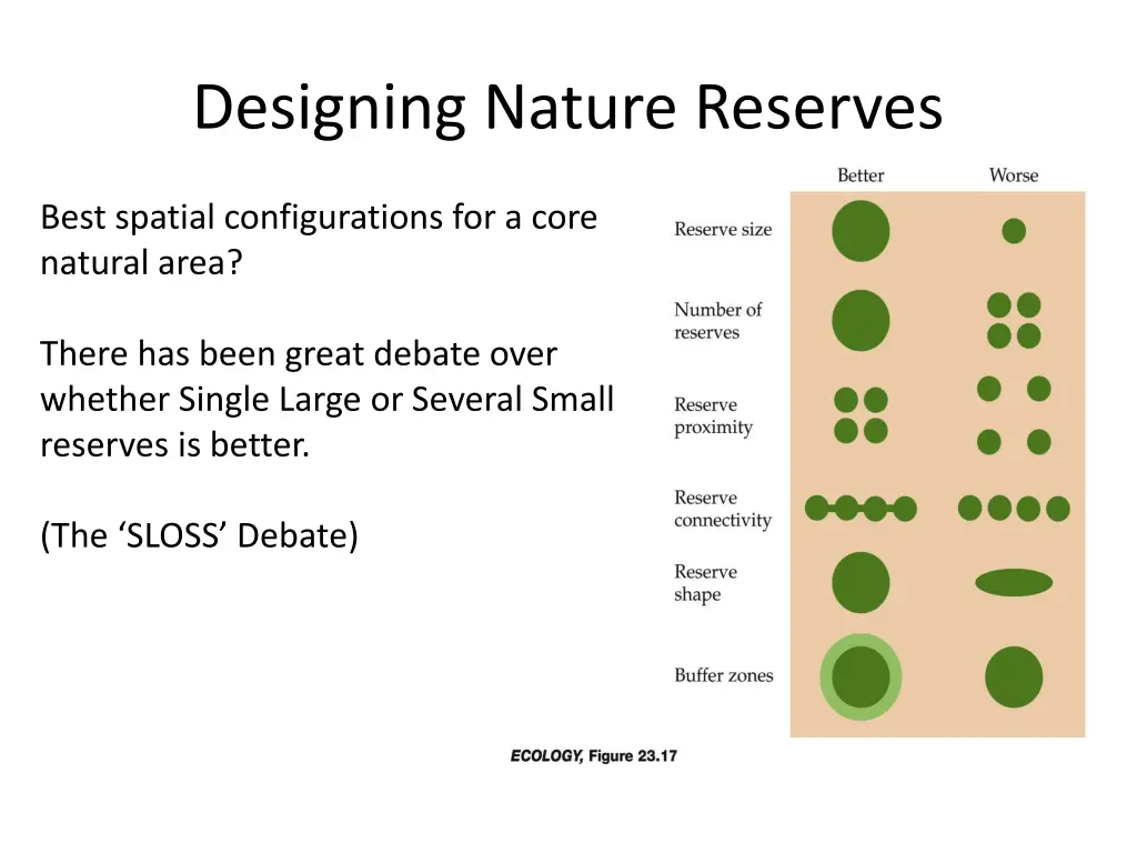 designing nature reserves