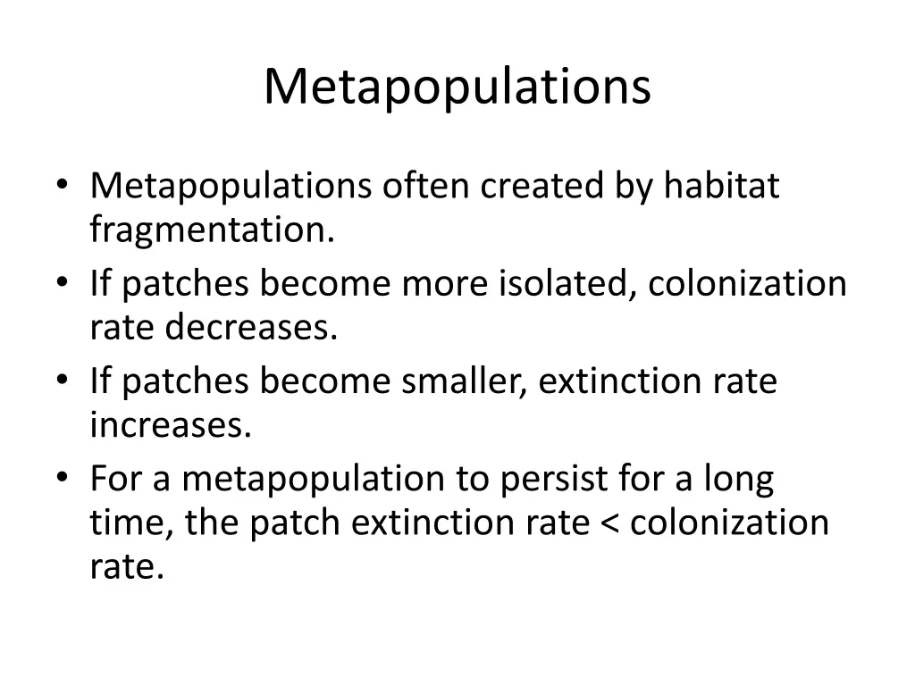 metapopulations 2