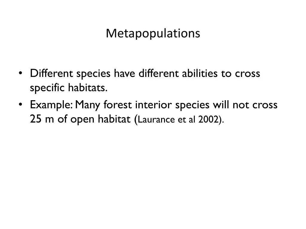 metapopulations 3