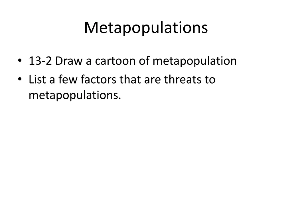 metapopulations 4
