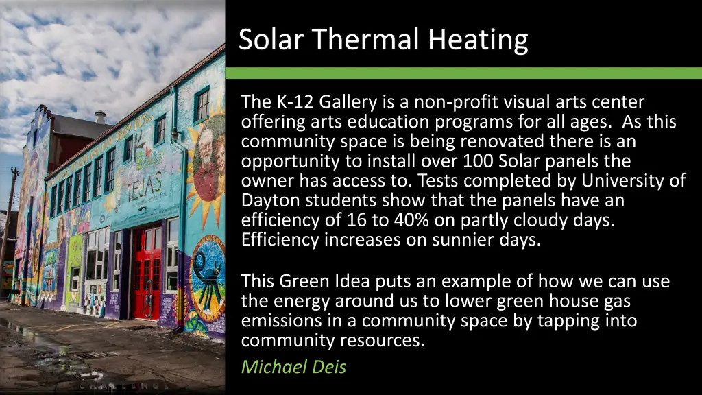 solar thermal heating