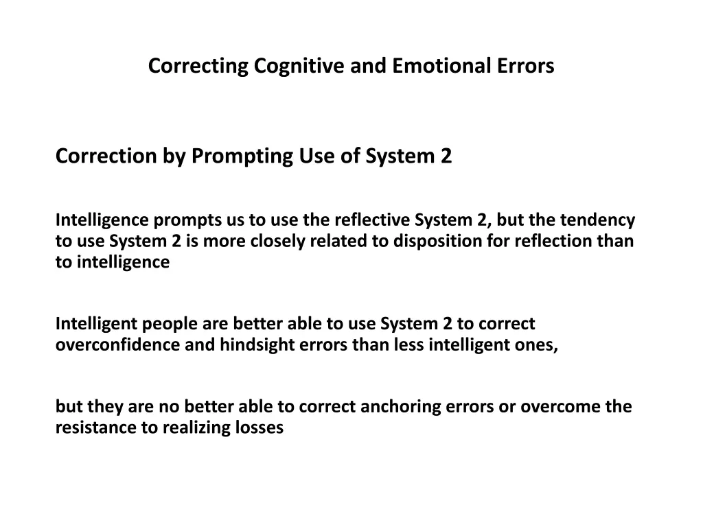 correcting cognitive and emotional errors 10