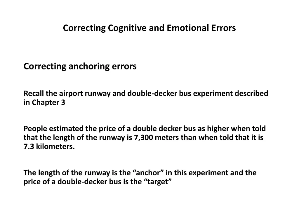 correcting cognitive and emotional errors 14