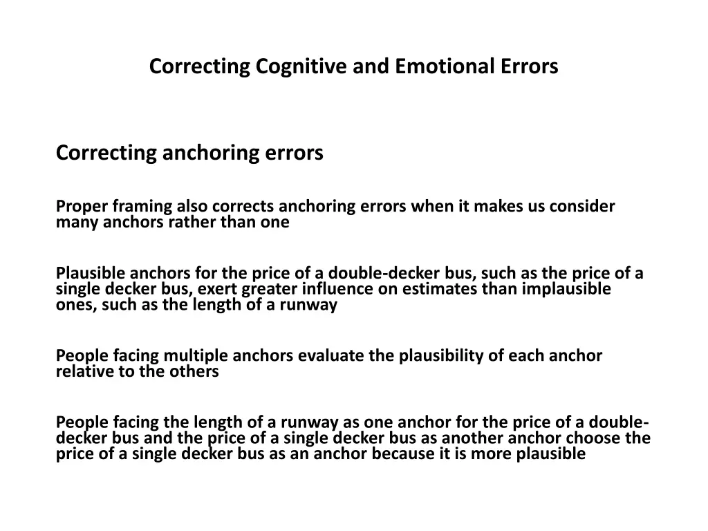 correcting cognitive and emotional errors 17