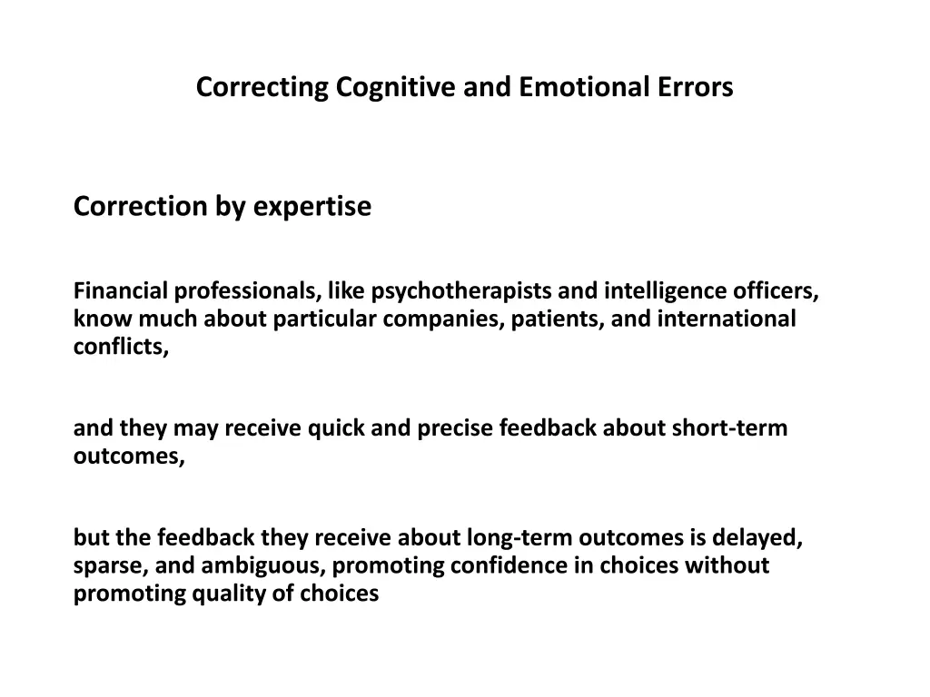 correcting cognitive and emotional errors 2