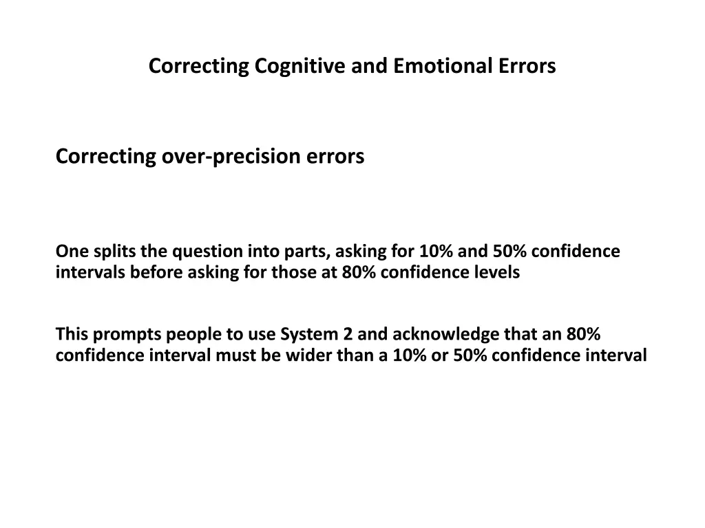 correcting cognitive and emotional errors 23