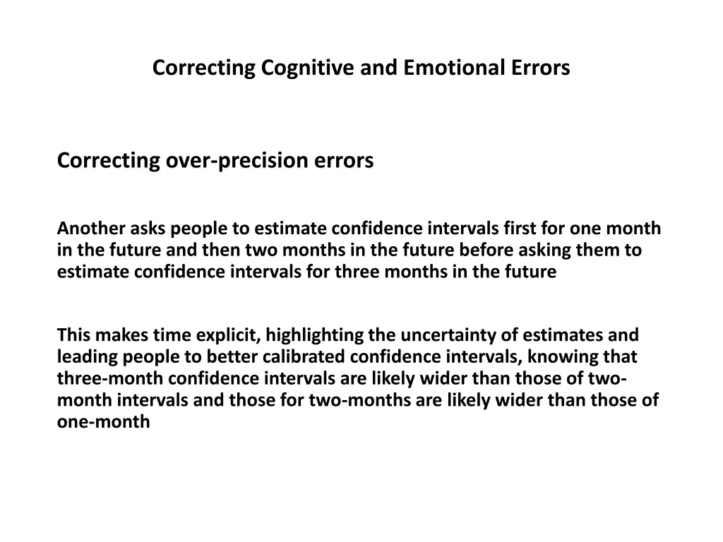 correcting cognitive and emotional errors 24