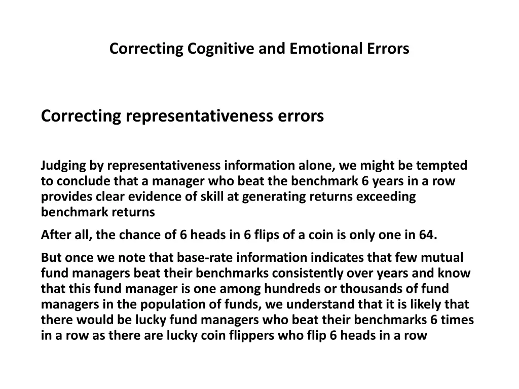 correcting cognitive and emotional errors 28