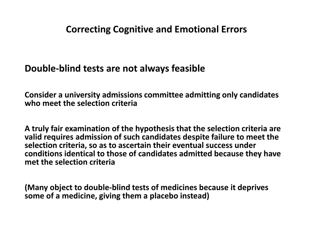 correcting cognitive and emotional errors 40