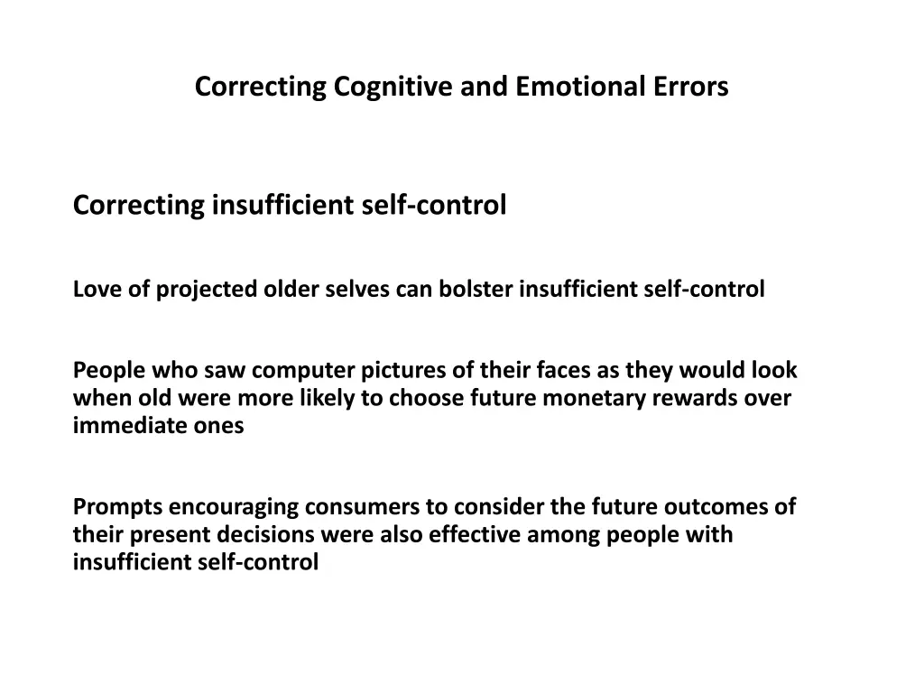 correcting cognitive and emotional errors 44