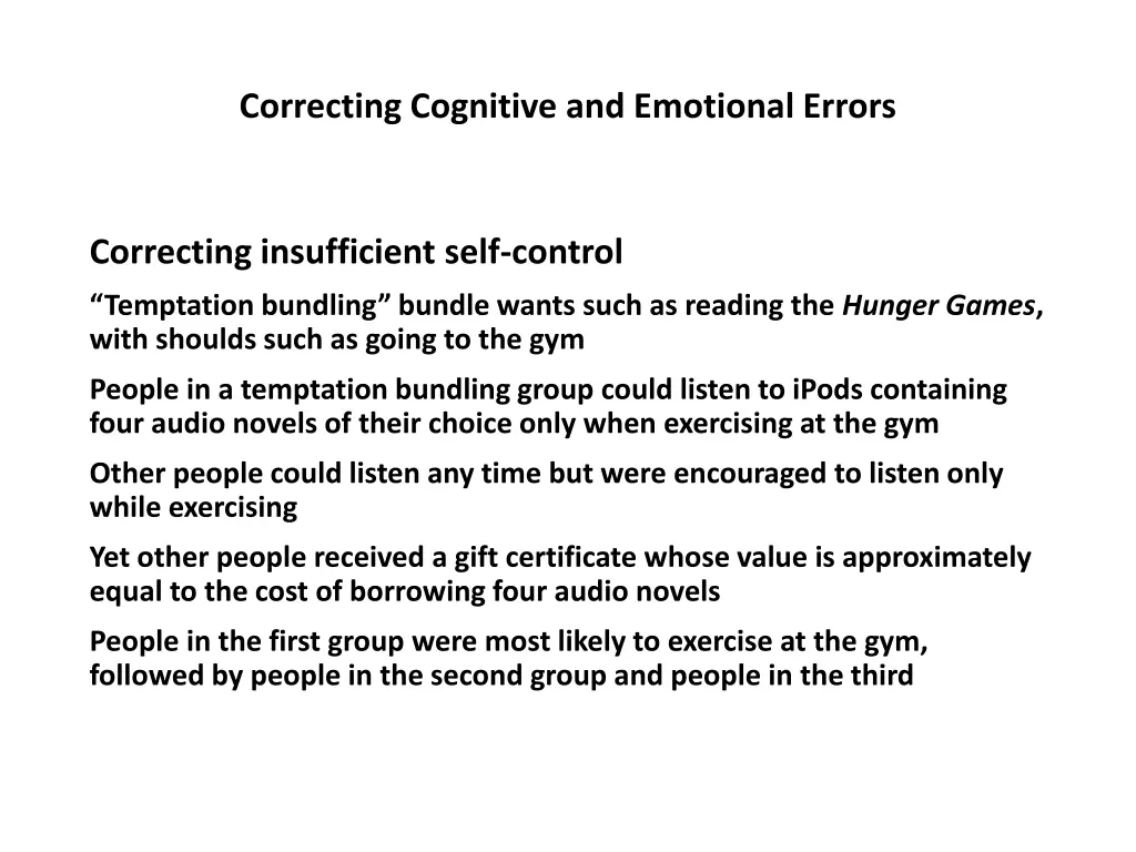 correcting cognitive and emotional errors 48