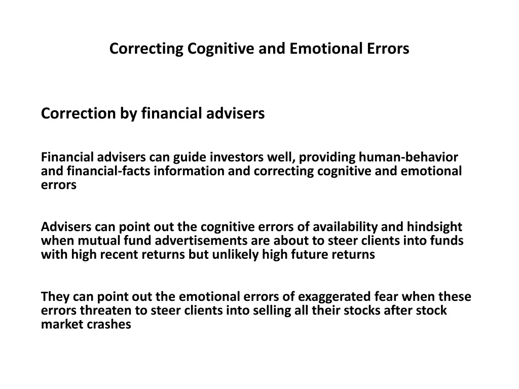 correcting cognitive and emotional errors 8