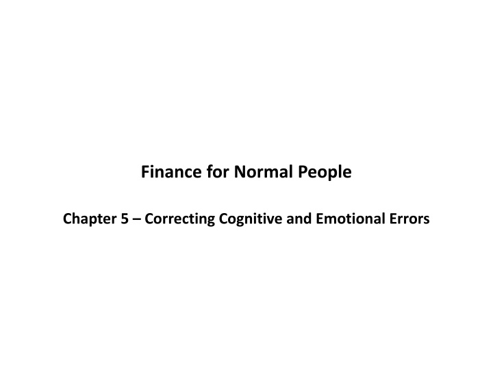 finance for normal people