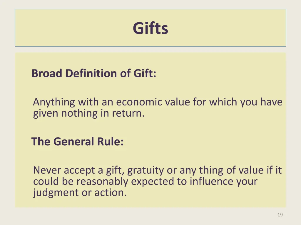 gifts