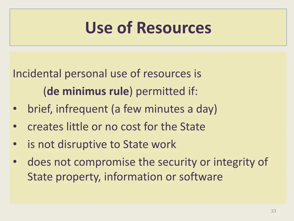 use of resources 2