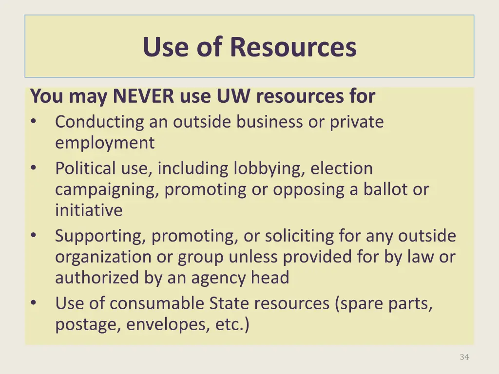 use of resources 3