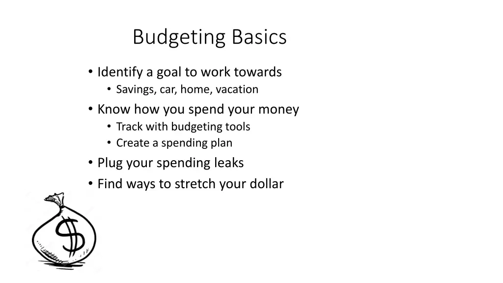 budgeting basics